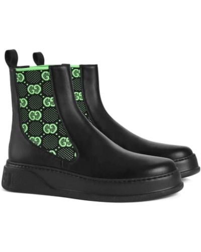 Gucci Gg supreme stivaletti alla caviglia - Verde