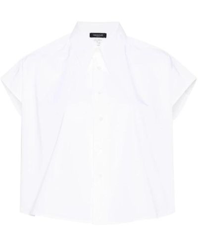 Fabiana Filippi Camisa de popelina de algodón blanco
