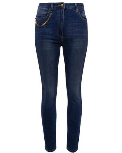 Elisabetta Franchi Mid-rise skinny-cut jeans - Azul
