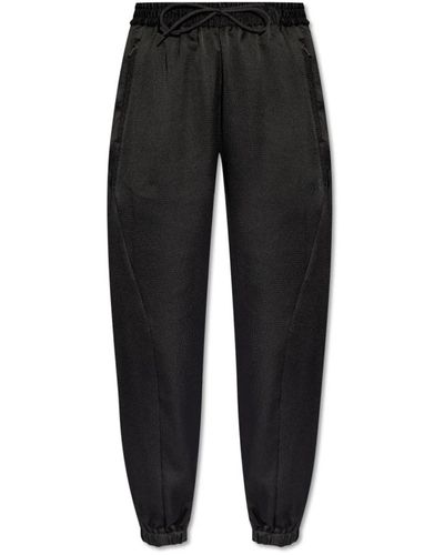 Y-3 Pantalones de chándal con logo - Negro