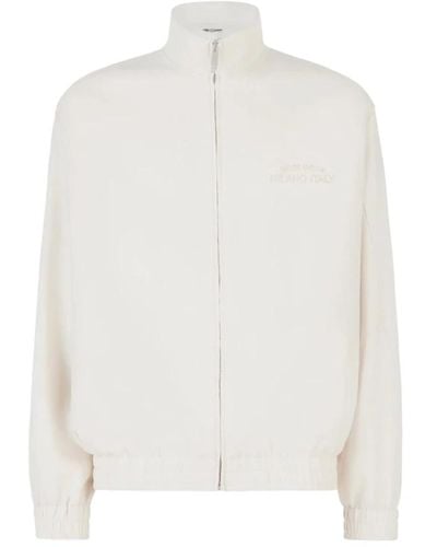 Gcds Sweatshirts & hoodies > zip-throughs - Blanc
