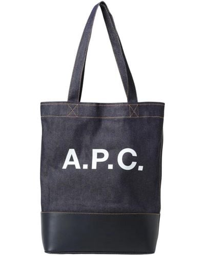 A.P.C. Tote Bags - Black