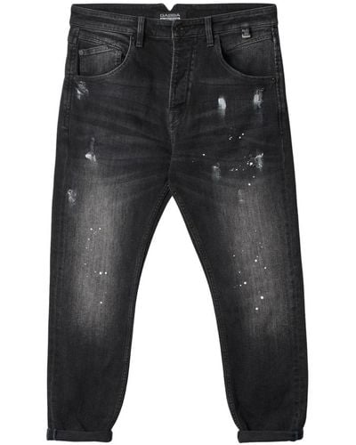 Gabba Ripped paint splatter jeans - Grau
