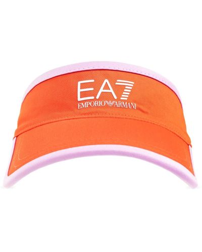EA7 Visiera con logo - Arancione