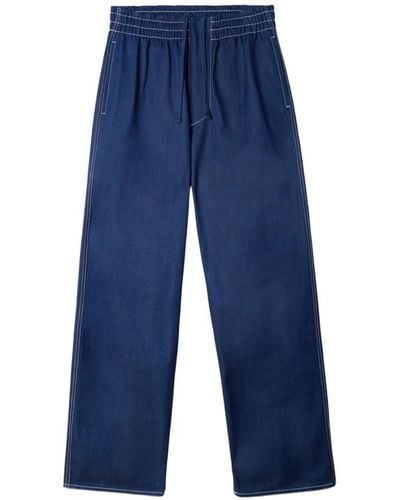 Sunnei Pantaloni elasticizzati dal taglio rilassato - Blu
