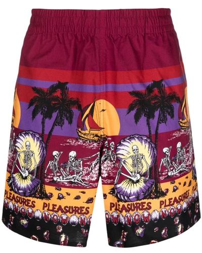 Pleasures Casual Shorts - Rot