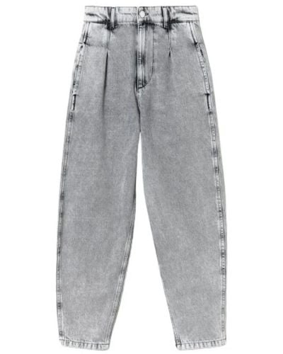 Twin Set High-waist karottenfit jeans - Grau