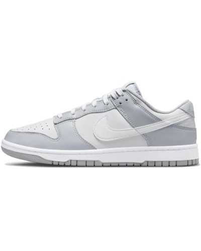 Nike Dunk Low Sneakers in zweifarbigem Grau - Weiß
