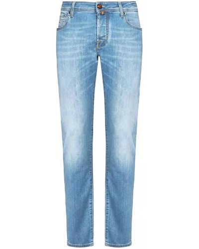 Jacob Cohen Faded stretch jeans, made in italy - Blau