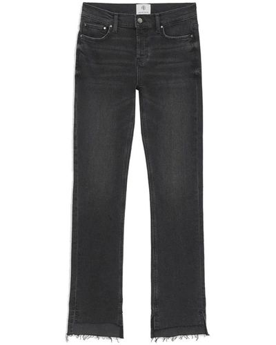 Anine Bing Straight Jeans - Grey