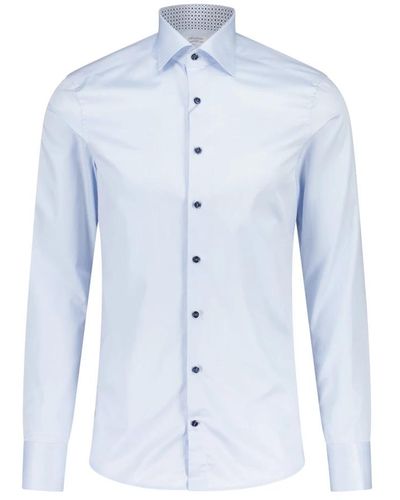 Stenströms Camicia slim-fit in doppio cotone - Blu
