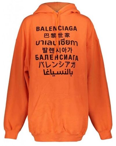 Balenciaga Hoodies - Orange
