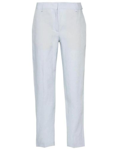 Paul Smith Pantalones de lino azul claro