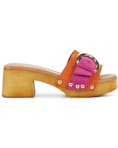 Lina Locchi Fucshia combi zapatillas - Rosa