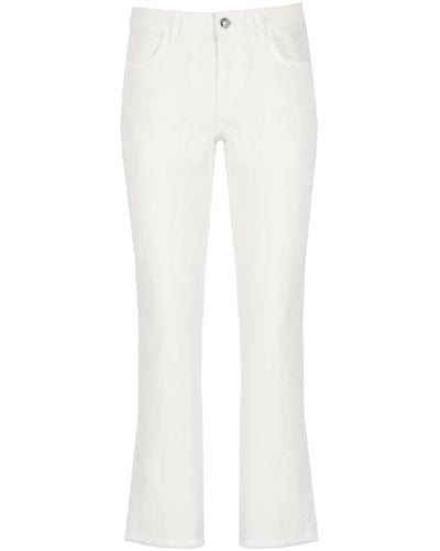 Fay Cropped Trousers - White