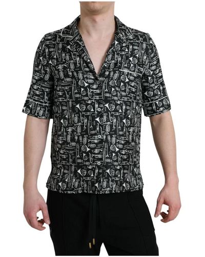 Dolce & Gabbana Shirts > short sleeve shirts - Noir