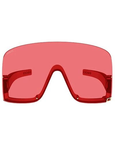 Gucci Rote rimless sonnenbrille gg1631s 001
