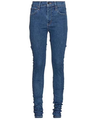 Levi's 721 high rise skinny pantalones largos - Azul