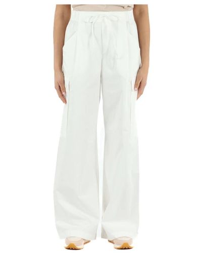 Replay Trousers > wide trousers - Blanc