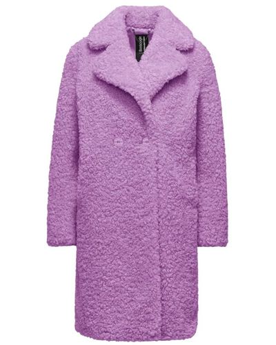 Bomboogie Faux Fur & Shearling Jackets - Purple