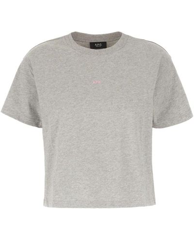 A.P.C. Lässiges baumwoll-t-shirt - Grau
