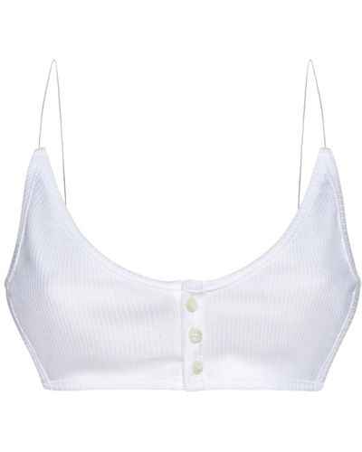Y. Project Sleeveless Tops - White