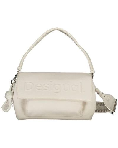 Desigual Polyethylen-handtasche mit abnehmbaren trägern - Weiß