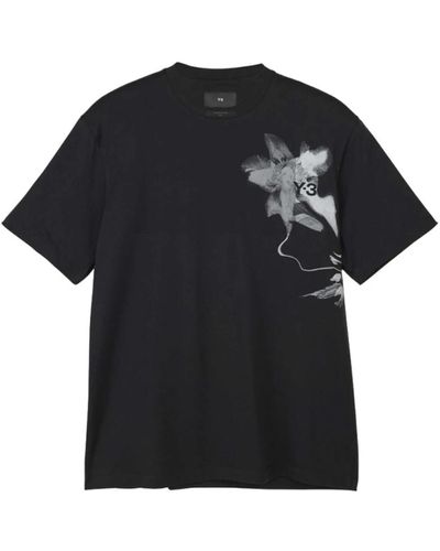 Y-3 T-shirt grafica manica corta - Nero