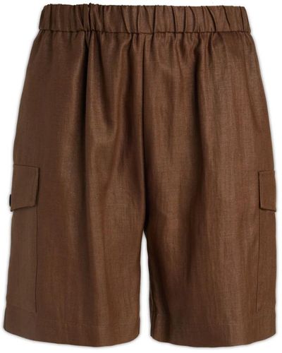 Brian Dales Shorts > casual shorts - Marron