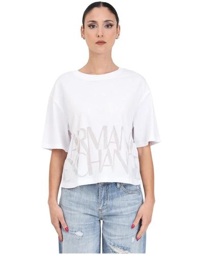 Armani Exchange Tops > t-shirts - Blanc