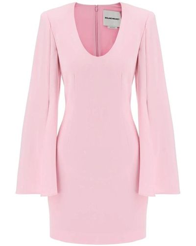 Roland Mouret Mini dress with cape sleeves - Rosa