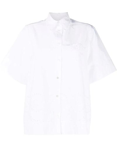 P.A.R.O.S.H. Short sleeve shirts - Weiß