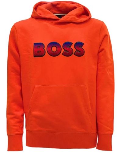 BOSS Sweatshirts & hoodies > hoodies - Orange