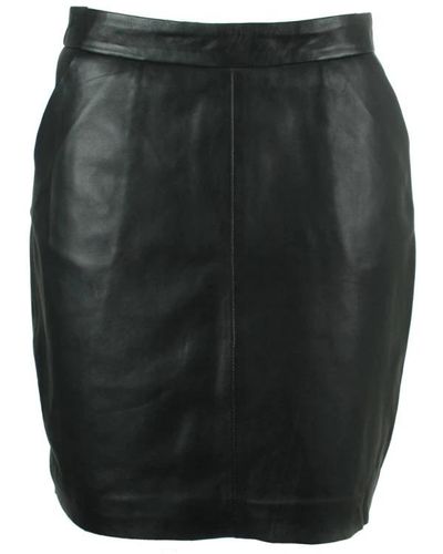 Butterfly Copenhagen Leather Skirts - Black