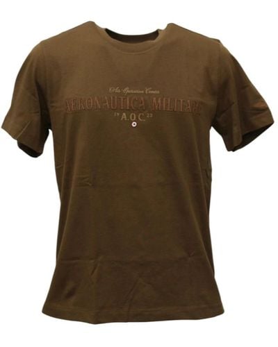 Aeronautica Militare Kurzarm t-shirt - Grün