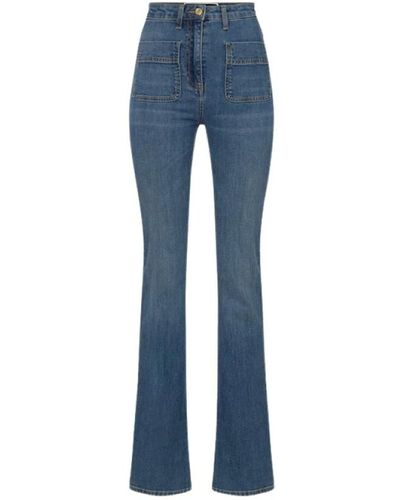 Elisabetta Franchi Boot-cut jeans - Azul