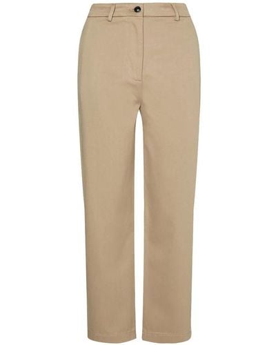 Tommy Hilfiger Leather Trousers - Natur