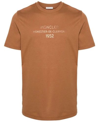 Moncler T-Shirts - Brown