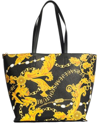 Versace Barockdruck doppelseitige einkaufstasche - Gelb