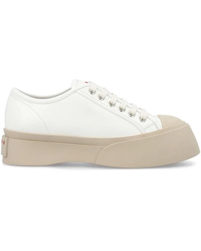 Marni Sneakers da donna bianche con lacci - Bianco