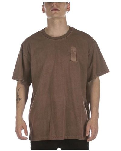 Iuter T-shirt monogram marrone