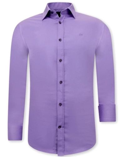 Gentile Bellini Formal Shirts - Purple