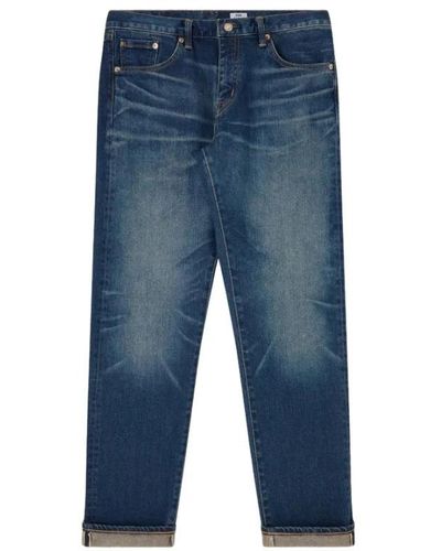 Edwin Cropped Jeans - Blue