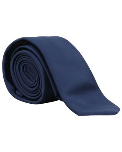 Patrizia Pepe Blaue satin-effekt krawatte