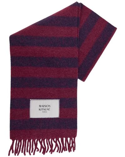 Maison Kitsuné Accessories > scarves > winter scarves - Violet