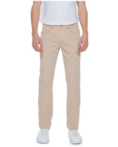 Jeckerson Slim-Fit Trousers - Natural