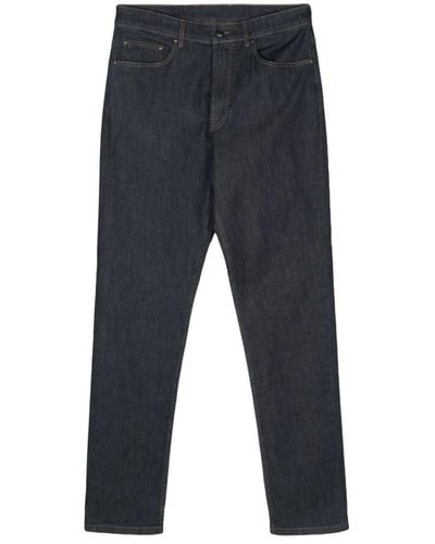 Canali Slim-Fit Jeans - Blue