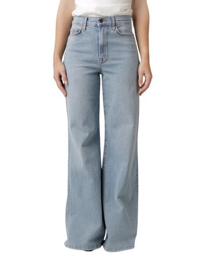 By-Bar Wide Trousers - Blue