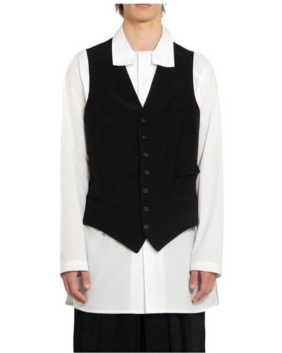 Yohji Yamamoto Suits > suit vests - Noir
