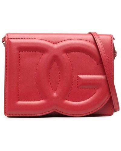 Dolce & Gabbana Cross Body Bags - Red